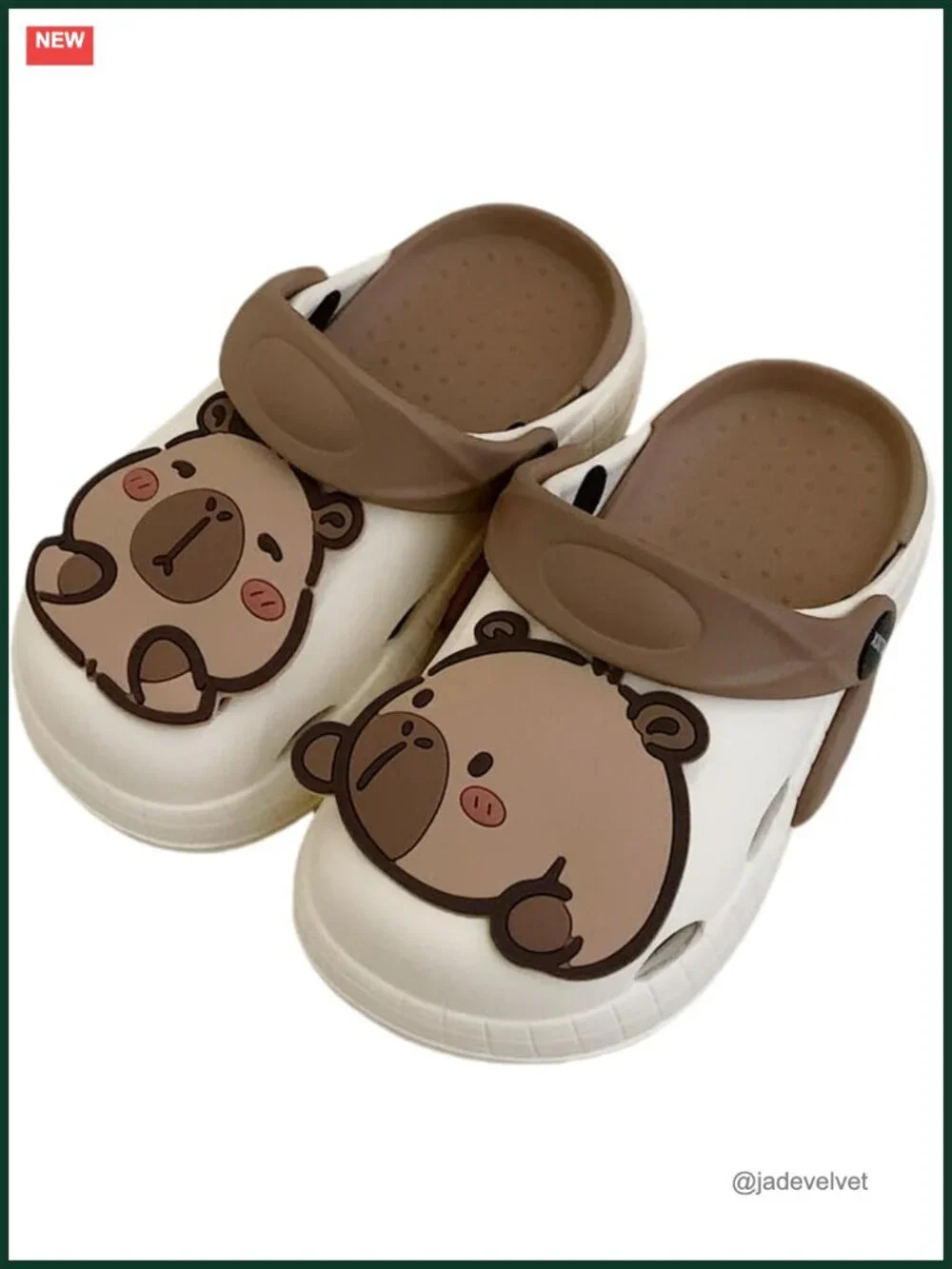 Kids Capybara Clog Sandals with Arch Support, Non-Slip EVA Slippers